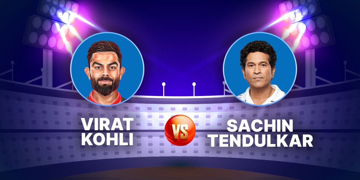 Virat Kohli Vs. Sachin Tendulkar Statistics Comparison